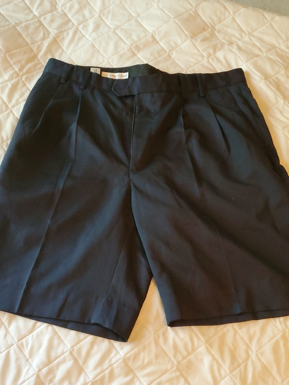 Cutter & Buck Navy Flat Front Mens Shorts